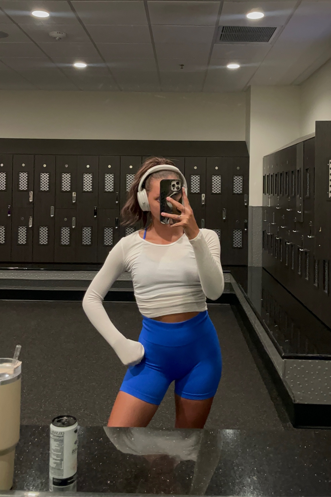 Gym outfit from my most recent vlog 🎧🌥️ sun set, cute workout outfit, Amazon workout set, workout top 

#LTKFitness