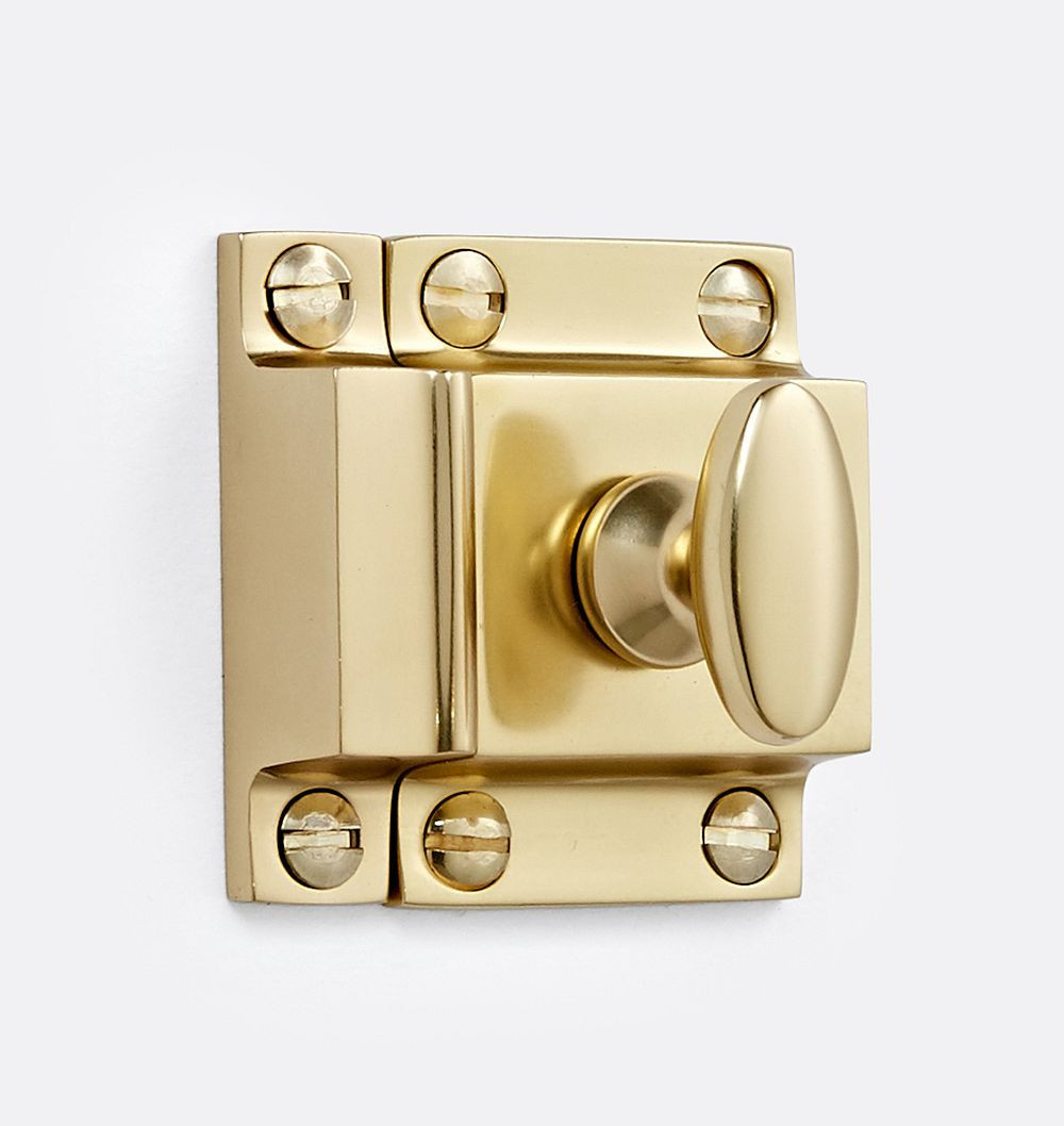 Small Oval Cupboard Latch, Aged Brass | Rejuvenation