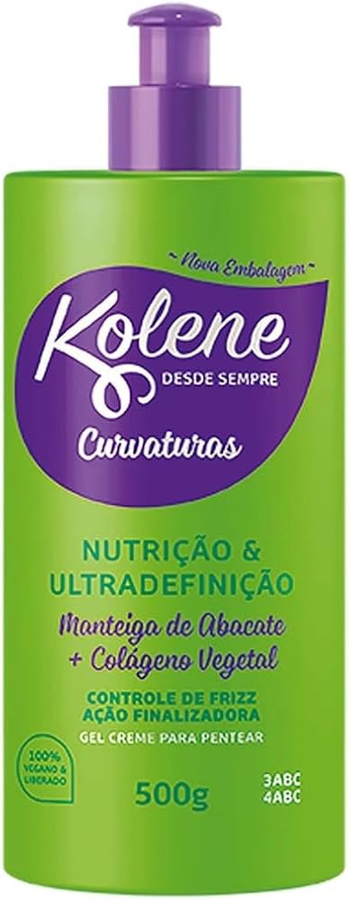 Creme Pentear Kolene Curvaturas Manteiga De Abacate+Colageno Vegetal 500G | Amazon (BR)