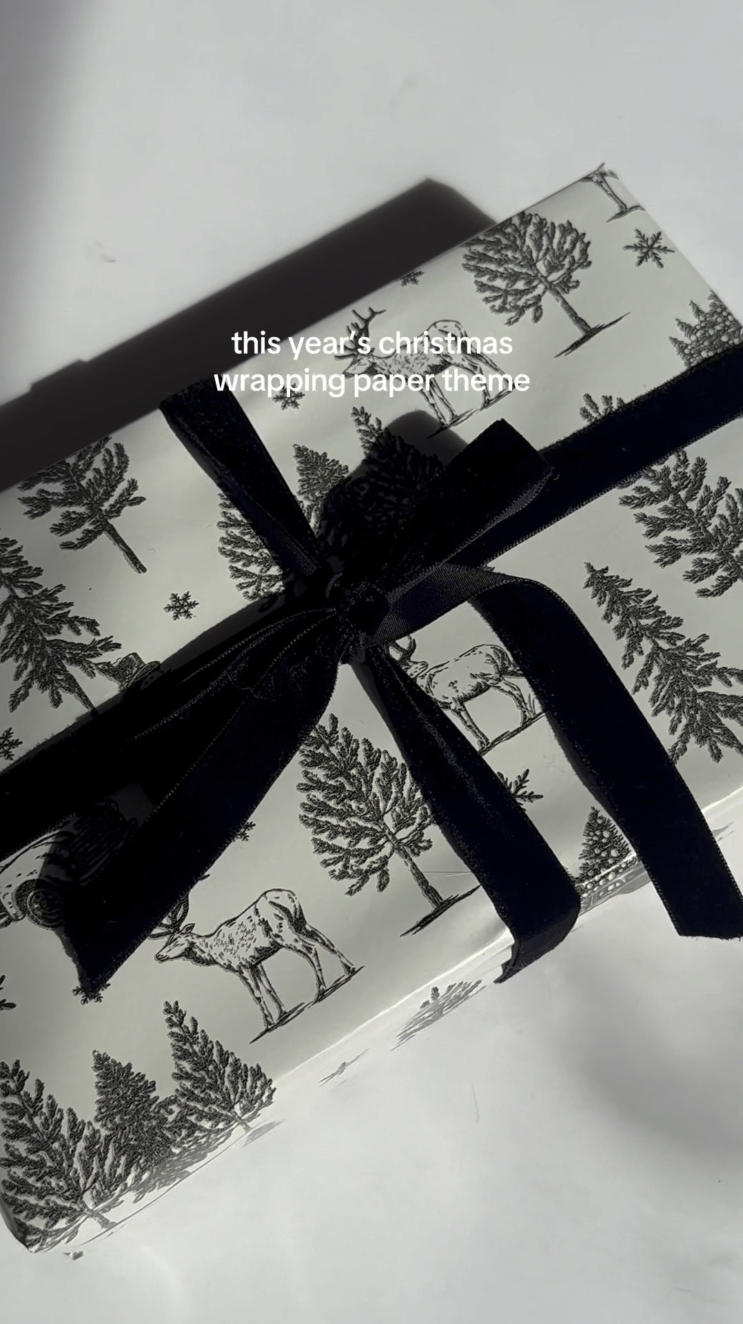 Wrapping paper from TJ Maxx but linked the ribbon 🎁