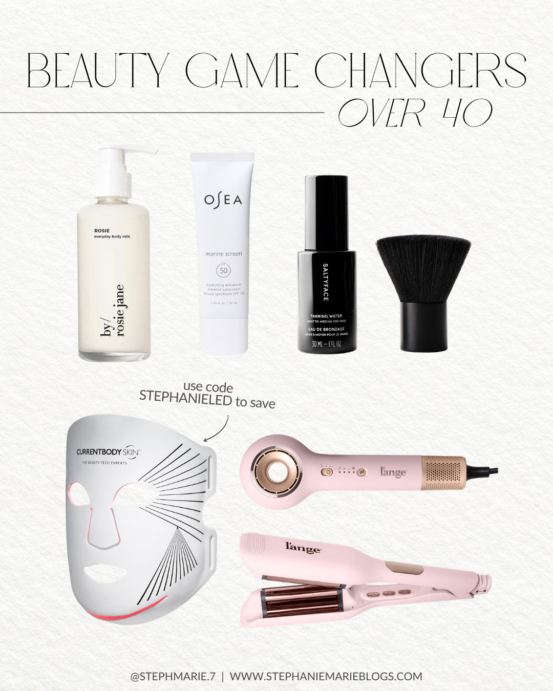 My beauty game changers over 40 💫 these are the products I've been using on repeat to refresh, keep my skin healthy, and style my hair in the New Orleans heat!  

 #LTKOver40 #LTKBeauty