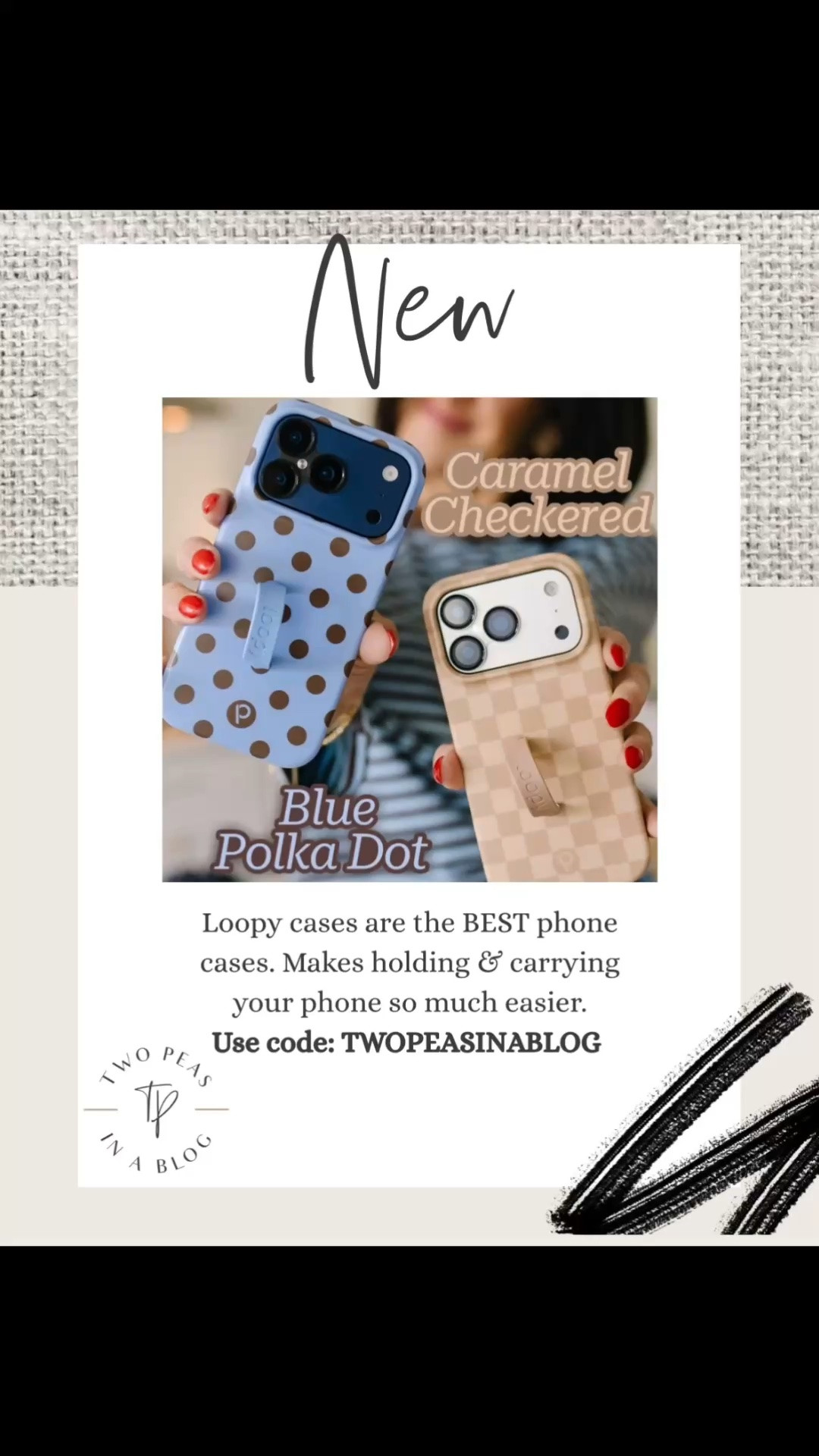 Loopy cases. 2 new designs
Use code: TWOPEASINABLOG

#LTKootd #LTKSeasonal #LTKOver40