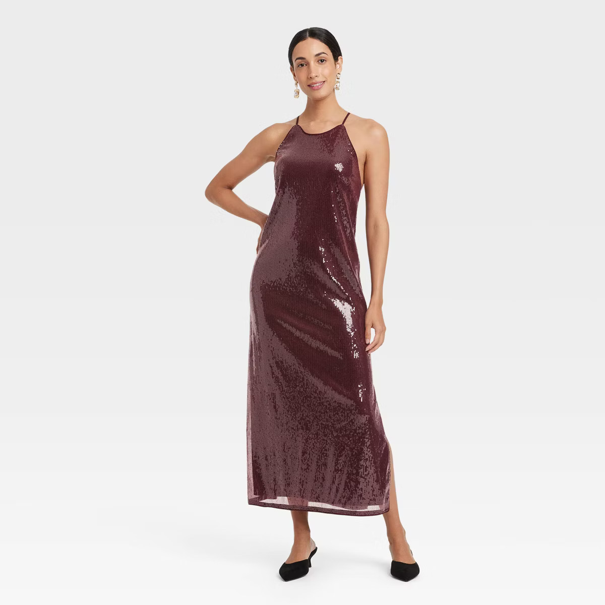Women's Sequin Midi A-Line Dress - A New Day™ | Target