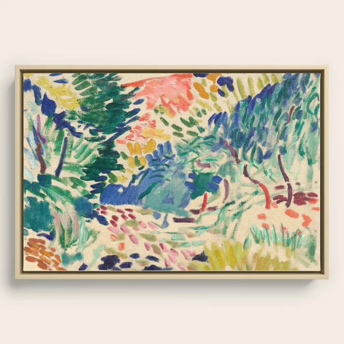 Henri Matisse Landscape at Collioure Framed Canvas by nobel-art | Society6
