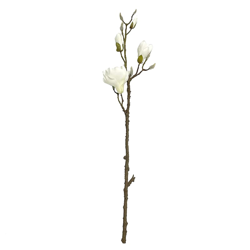 White Magnolia Floral Branch, 32" | At Home