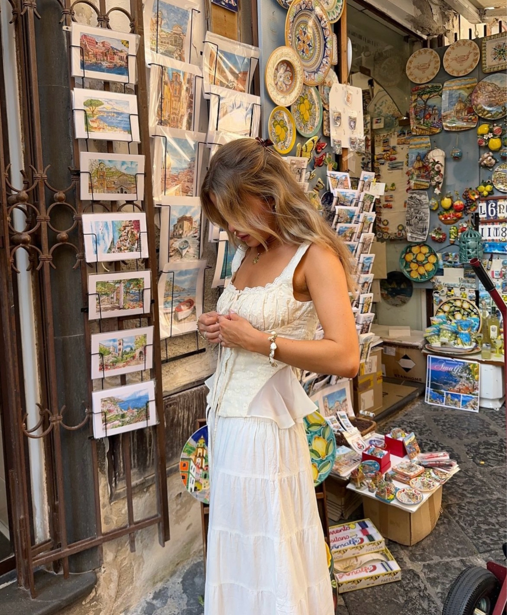 Euro summer aesthetic European summer outfit inspiration summer aesthetic white skirt outfit inspiration white maxi skirt aesthetic picture ideas 

#LTKFindsUnder100 #LTKTravel #LTKStyleTip