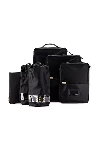 BEIS Packing Cube Set in Black from Revolve.com | Revolve Clothing (Global)