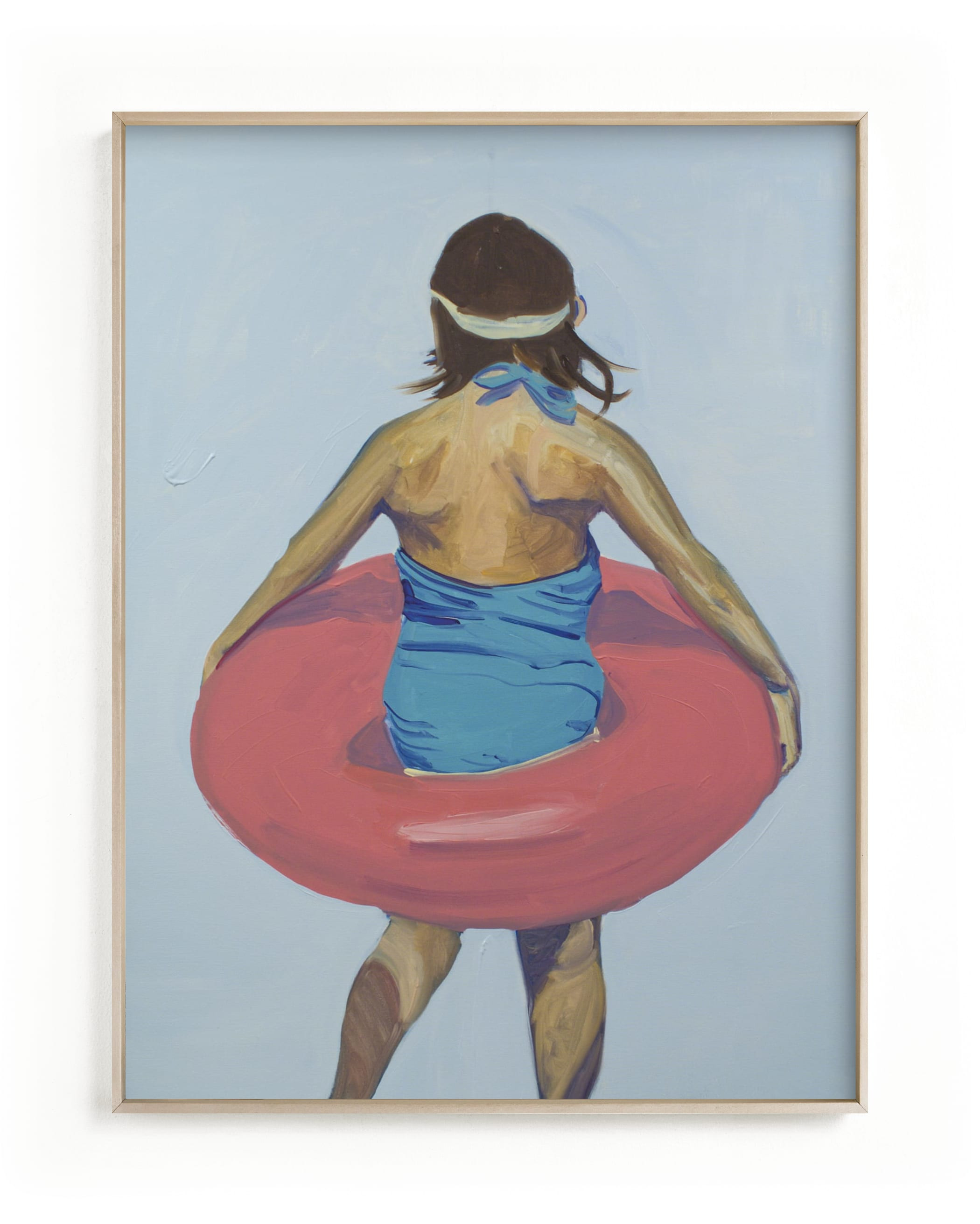 "Violet Intertube 1" - Painting Limited Edition Art Print by Annie Seaton. | Minted