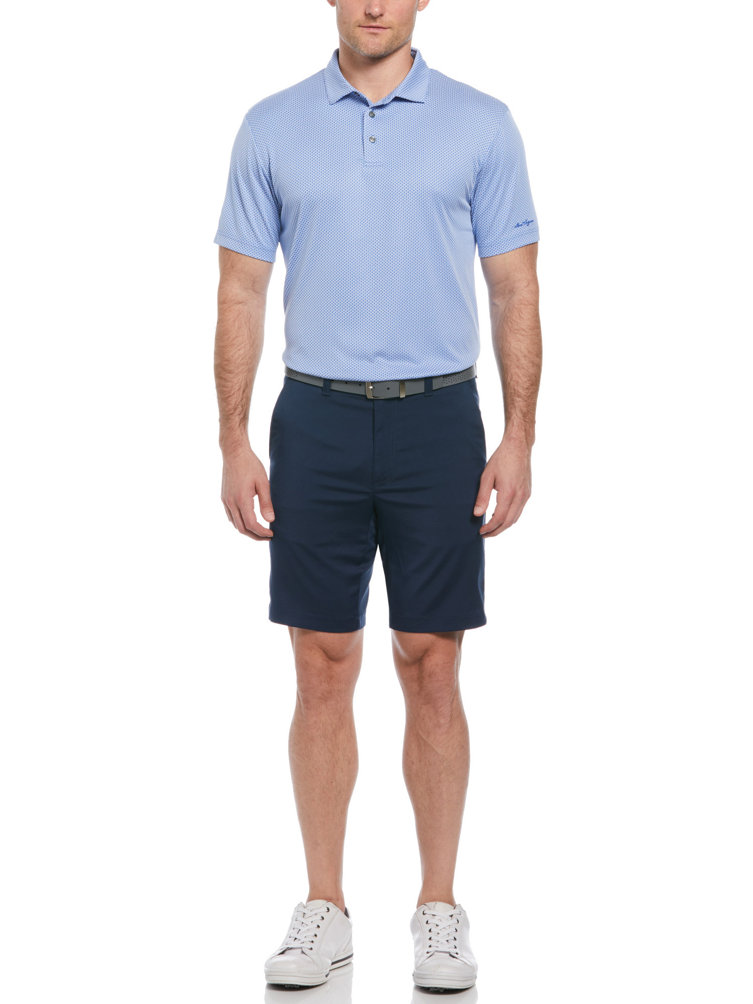 Ben Hogan Men's and Big Men’s Birdseye Geometric Print Jacquard Golf Polo Shirt, up to Size 5XL | Walmart (US)