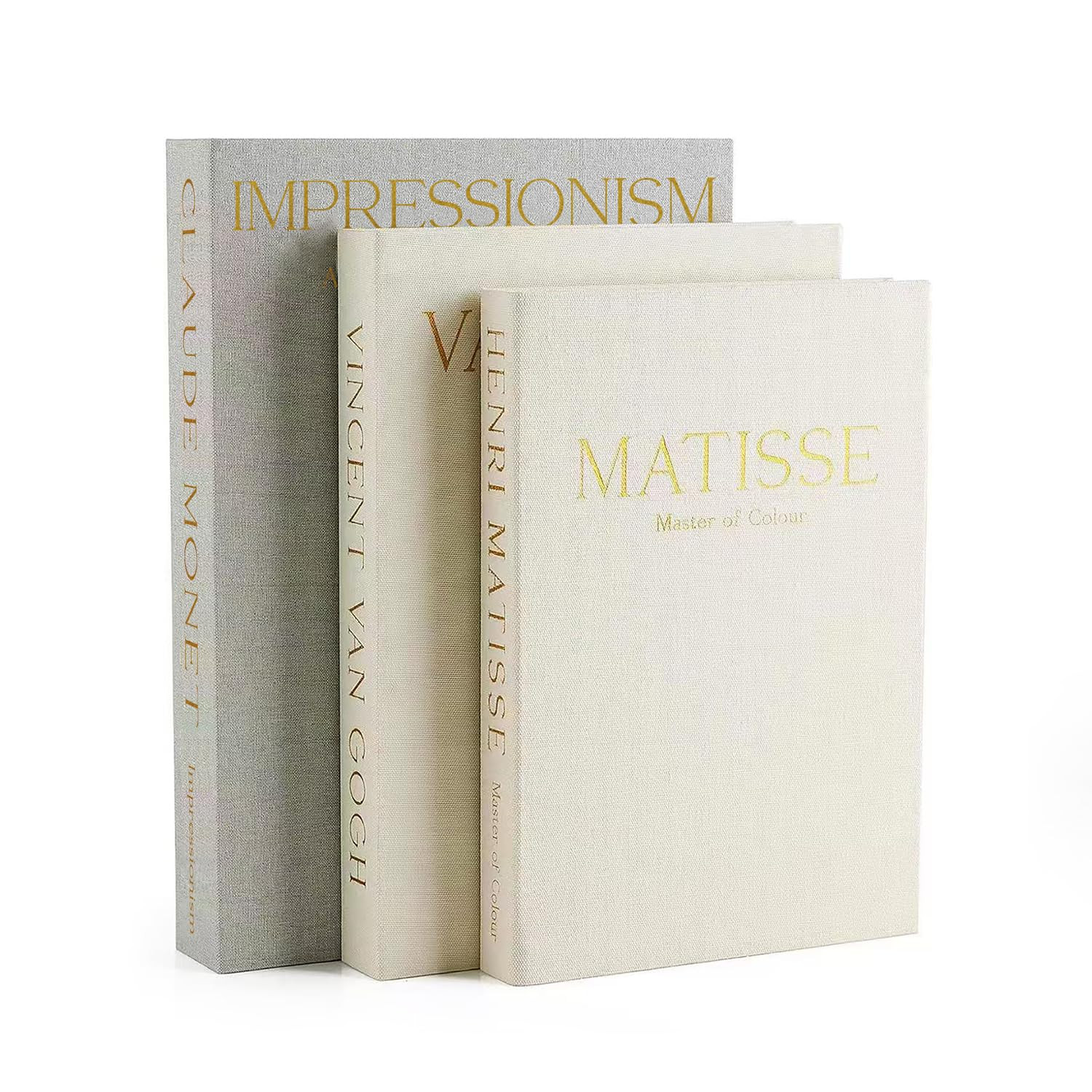 Aounik Set of 3 Linen Decorative Books for Home Decor,Faux Decor Book for Decoration,Aesthetic Bo... | Amazon (US)