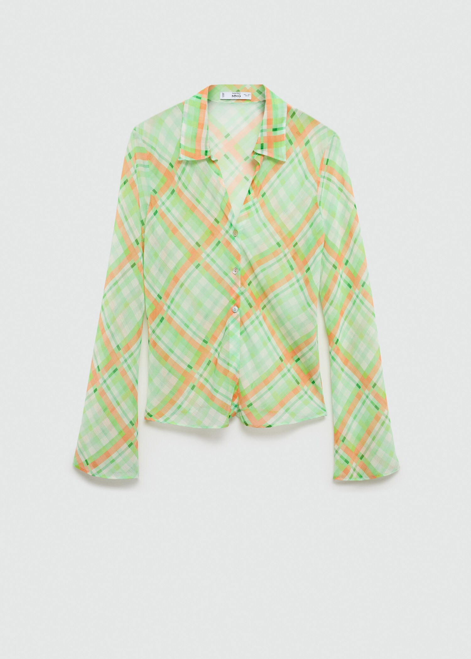 Check-print shirt | MANGO (UK)