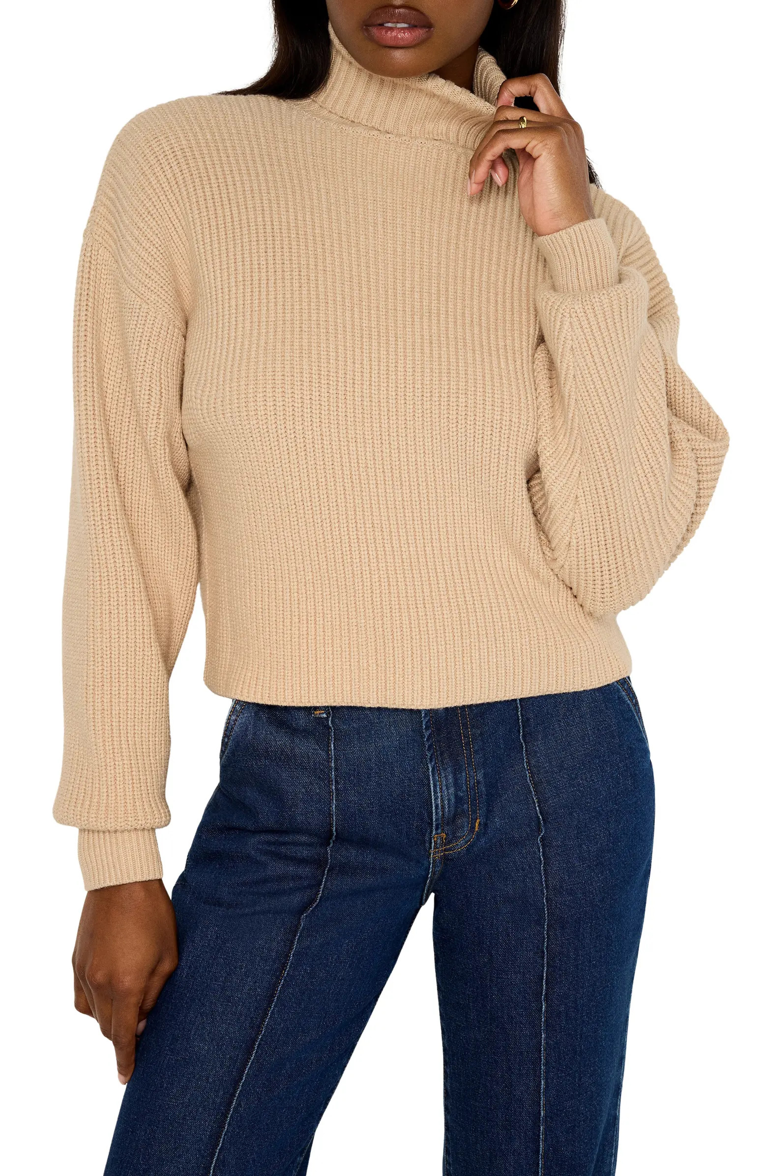 Good American Cozy Rib Turtleneck Sweater | Nordstromrack | Nordstrom Rack
