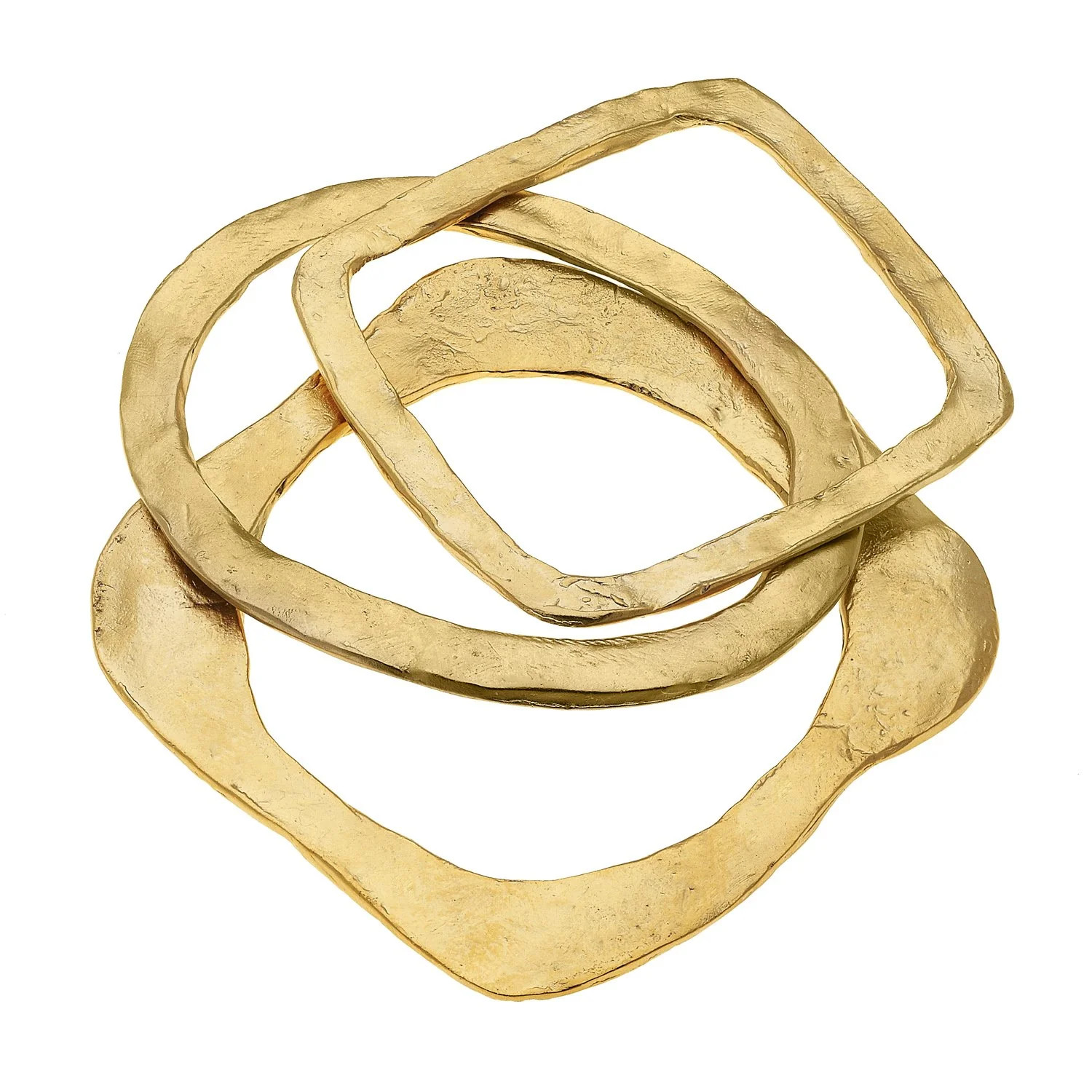 Set of 3 Hammered Bangles | Susan Shaw