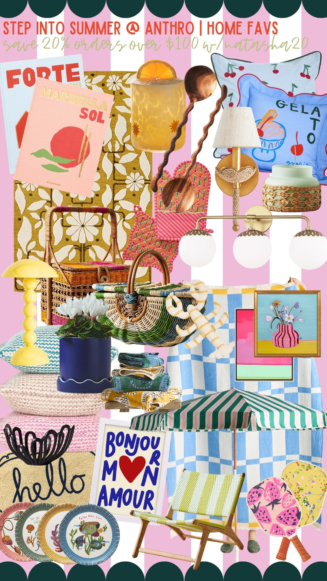 step into summer at Anthropologie with these home faves + save 20% on orders over $100 with my code Natasha20 … 

#LTKHome #LTKStyleTip #LTKSeasonal