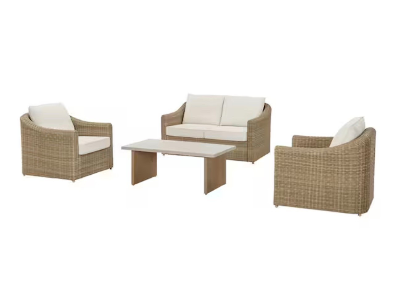 Havenridge 4-Piece Wicker Patio Conversation Set with CushionGuard Beige Cushions

#LTKdayinmylife #LTKSeasonal #LTKHome