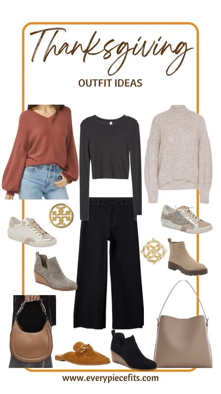 Fall neutrals with a hint of dressy causal - these are easy to mix and match for the rest of the season and to be cute, stylish, and comfortable for Thanksgiving!! 

I’m crushing on these high waisted wide leg cropped jeans. I think this style is flattering on everyone. 

#everypiecefits

#LTKHoliday #LTKSeasonal #LTKstyletip