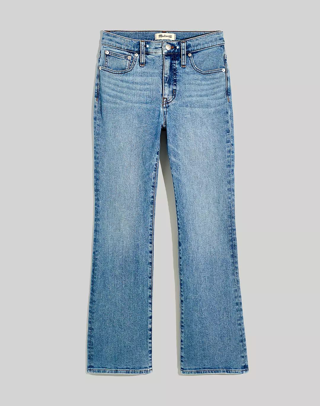 Mid-Rise Kick Out Jeans in Milverton Wash | Madewell