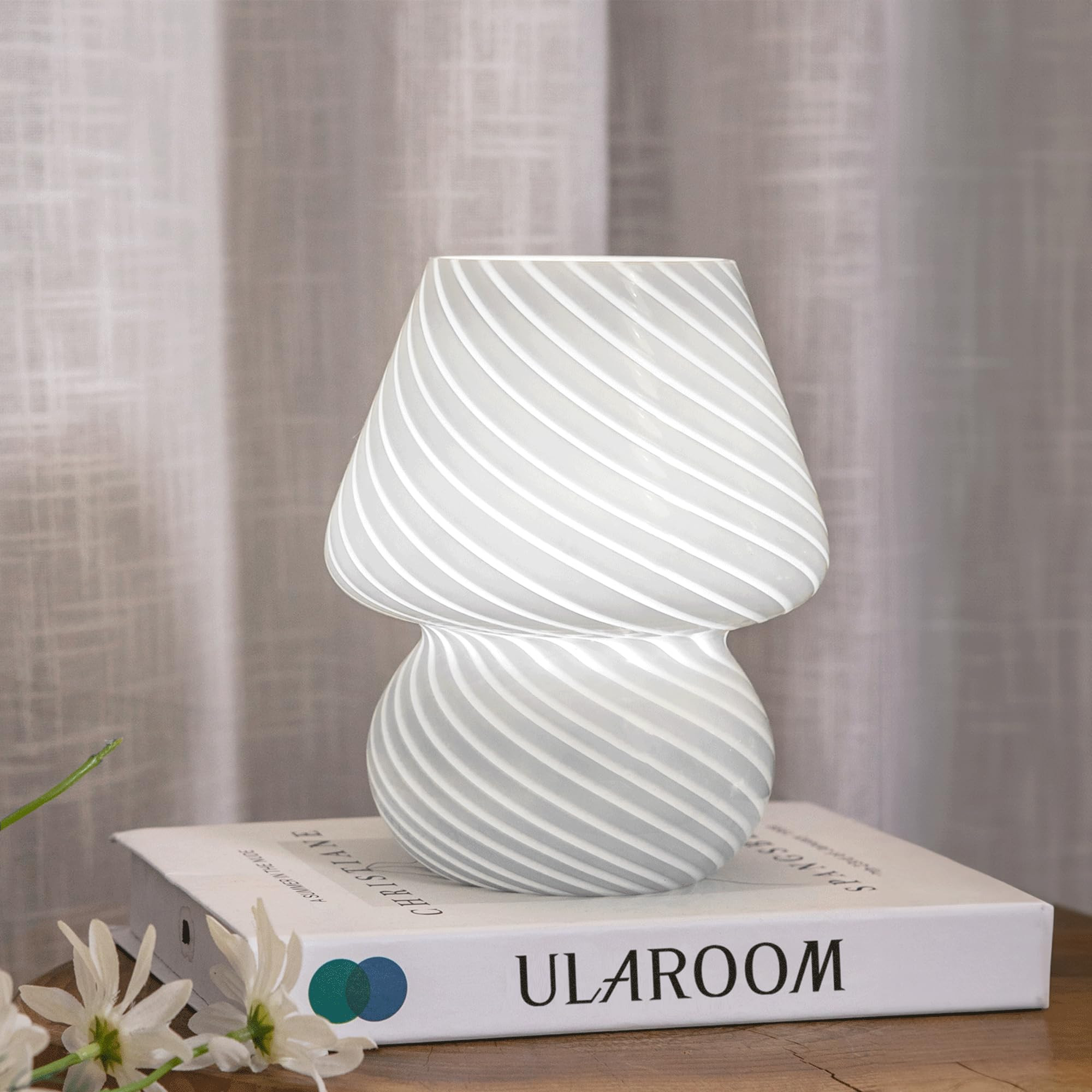 USB Plug-in Mushroom Lamp Small Bedside Table Lamp with 3 Temperature LED Bulb,Free Dimming Night... | Amazon (US)