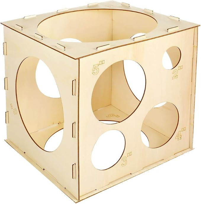 Pllieay 9 Sizes Collapsible Wood Balloon Sizer Cube Box for Balloons Decorations, Balloon Arches,... | Amazon (US)