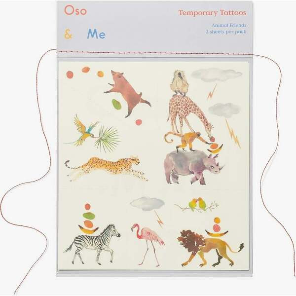 Temporary Tattoo Set, Animal Friends | Maisonette