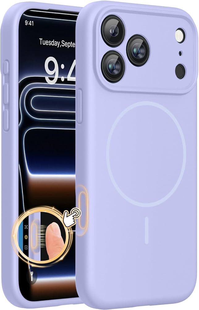 Miracase Magnetic for iPhone 17 Pro Max Case, Compatible with MagSafe, Integrated Silicone Camera... | Amazon (US)