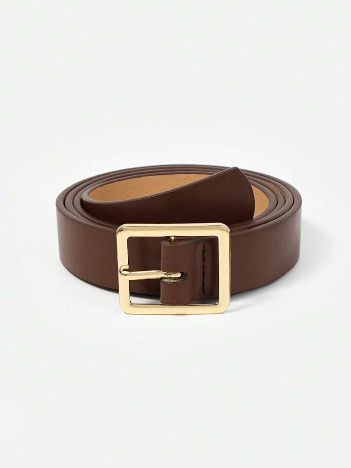 Western Square Buckle Belt-Travel Beach Party Belt For Women Casual | SHEIN