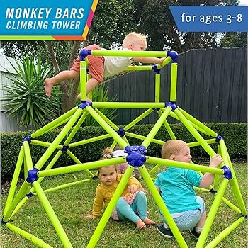 Eezy Peezy Monkey Bars Climbing Tower - Active Outdoor Fun for Kids Ages 3 to 6 Years Old, Green/... | Amazon (US)