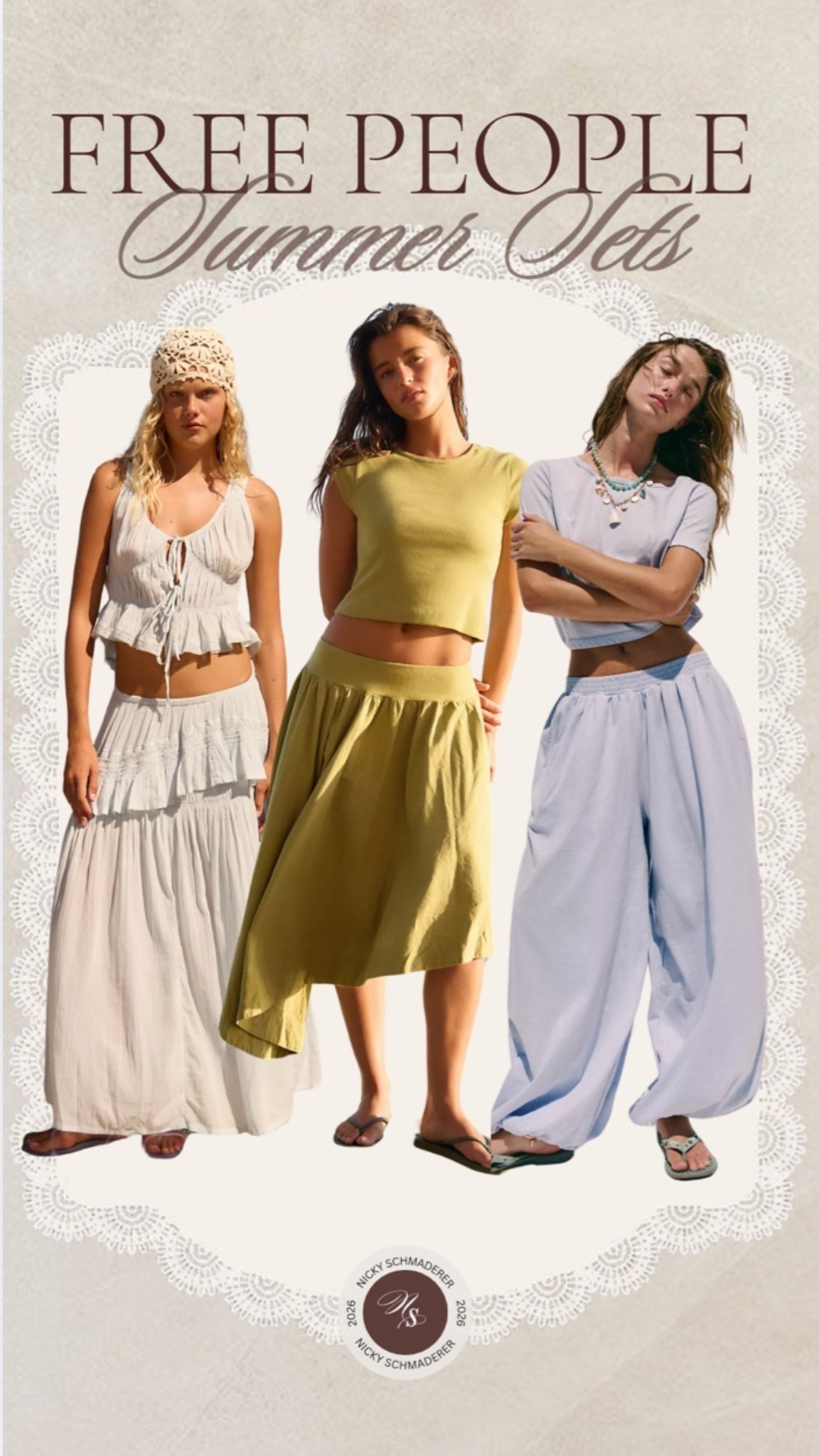 Free people summer sets // boho outfits for the beach and mom life!

#LTKgrwm #LTKootd #LTKSeasonal