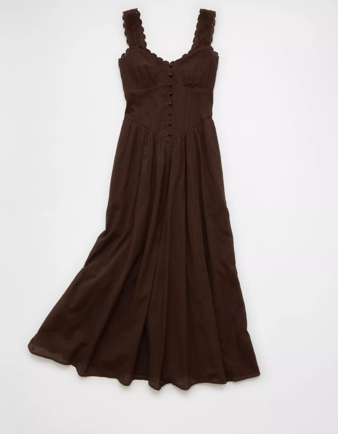 AE Sweetheart Corset Midi Dress | American Eagle Outfitters (US & CA)