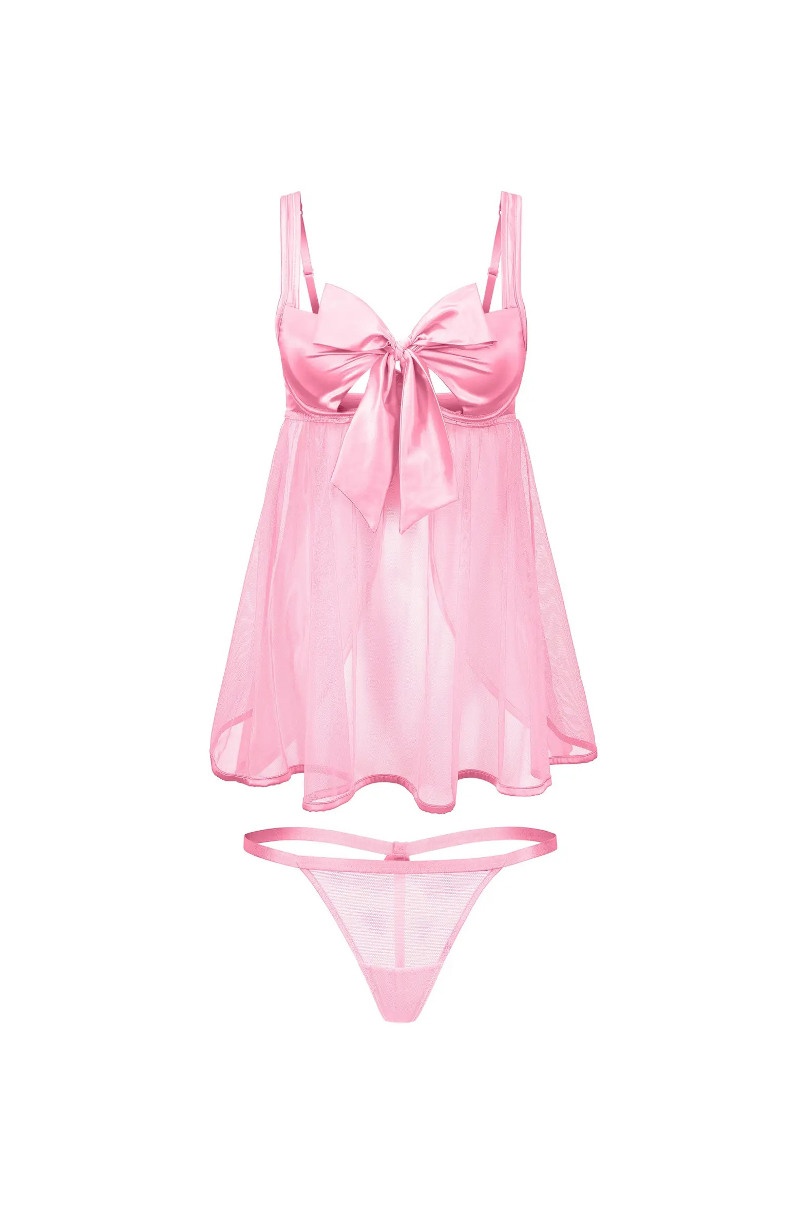 Bessima Babydoll & G-String Set Lingerie | Nordstrom
