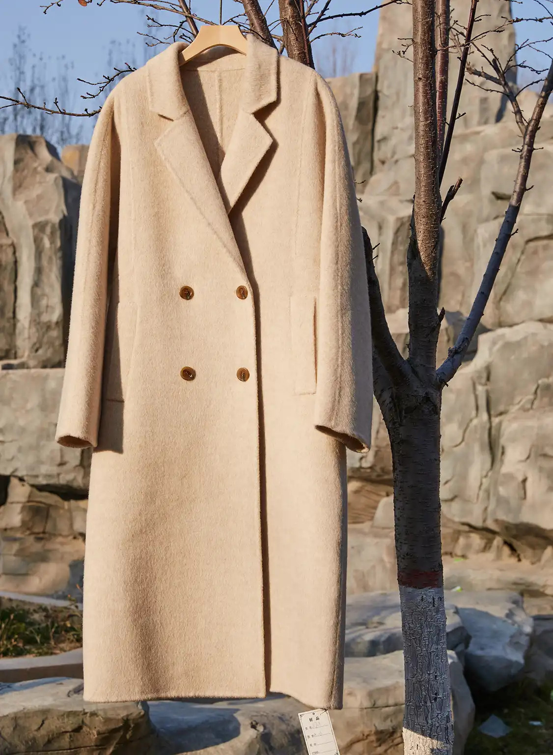 Shift Slash Pocket Wool Coat | Gentle Herd