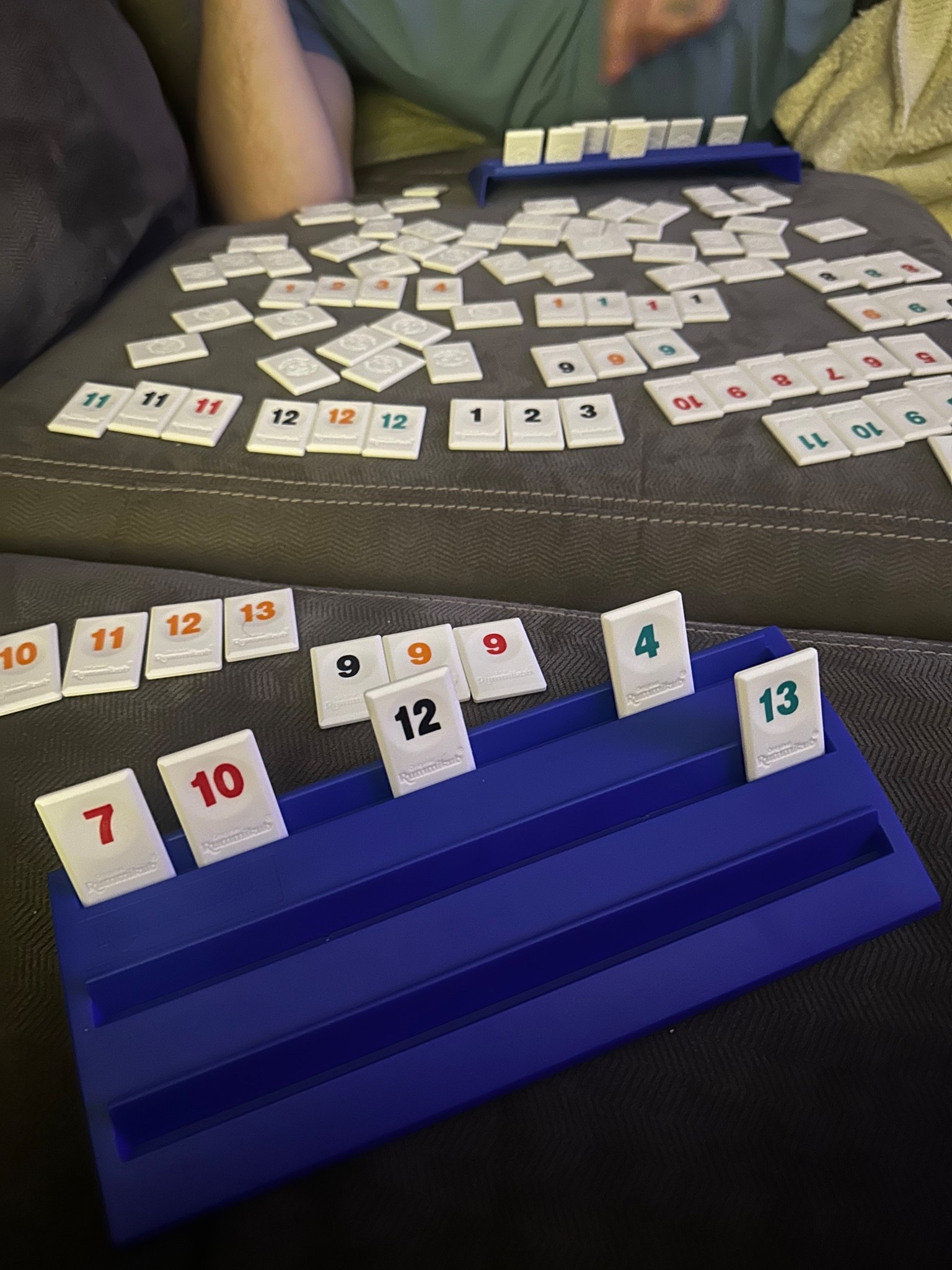 Our Valentine’s date night consisted of our favorite pizza place & playing Rummikub on the couch 🥰