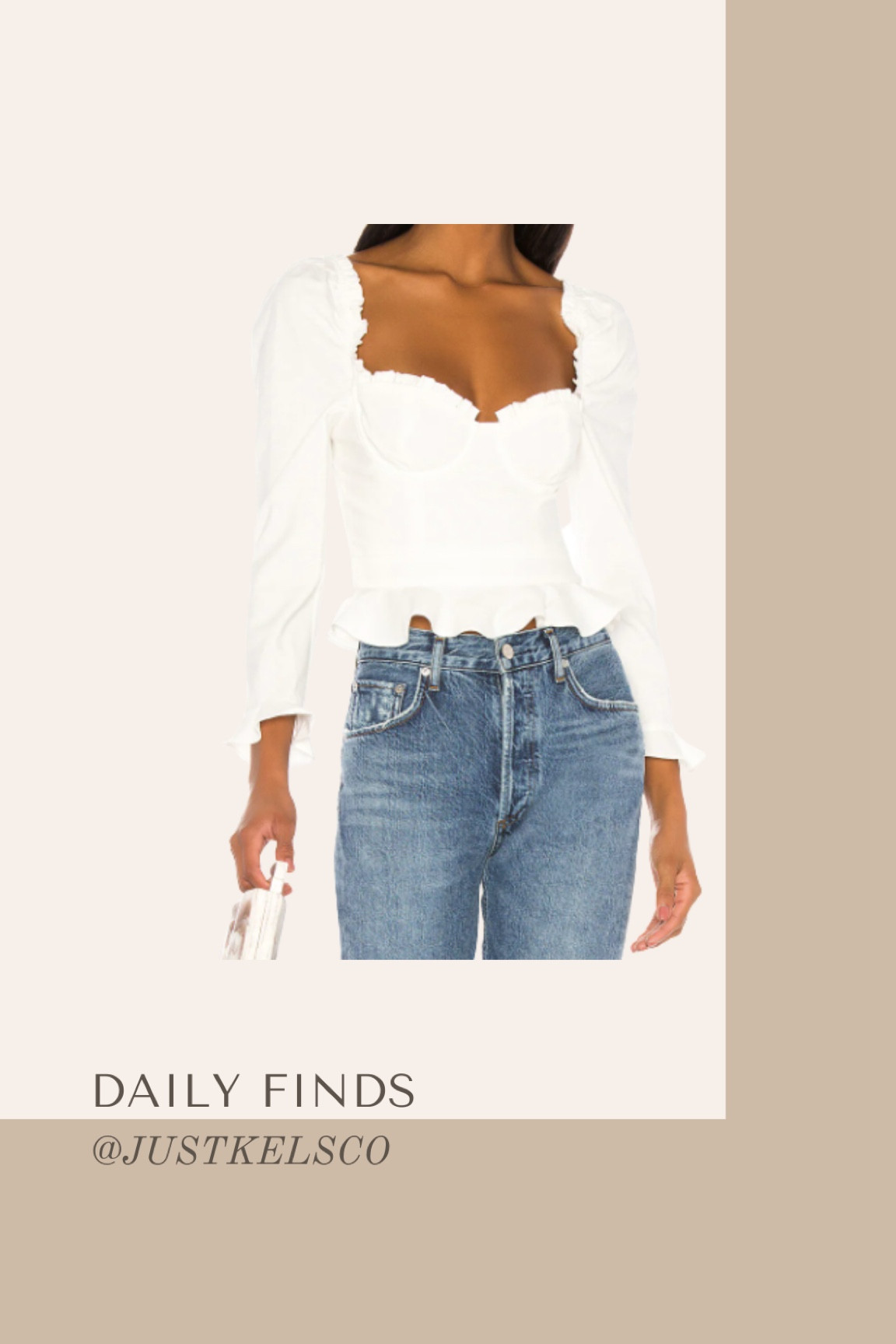 daily finds // revolve white ruffle blouse / cute for valentine’s day! 

#LTKstyletip #LTKFind #LTKSeasonal