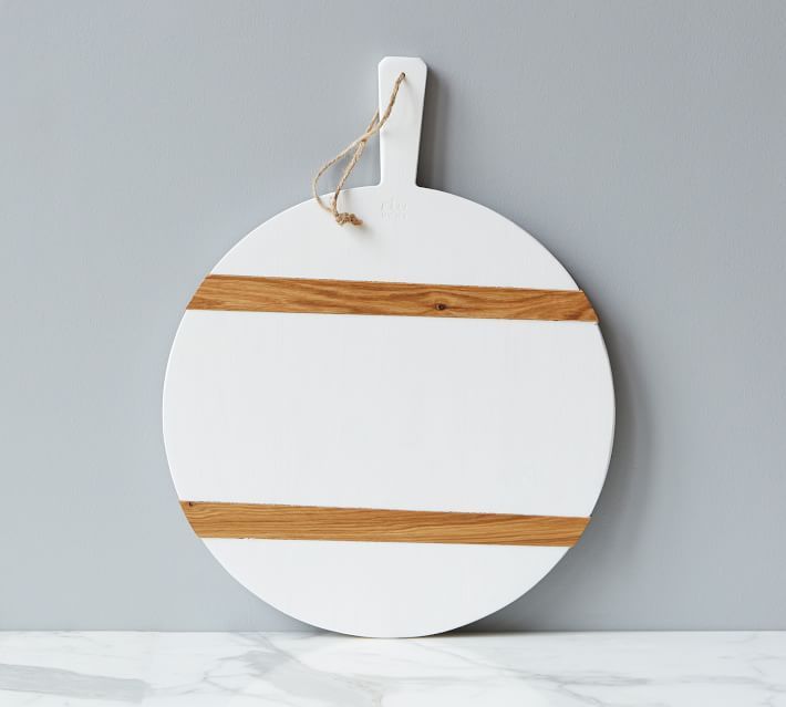 White Reclaimed Pine Wood Pizza Paddle | Pottery Barn (US)