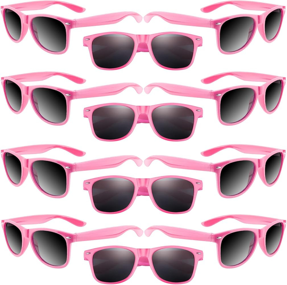 ASTARON 12 Pack Party Sunglasses Bulk Neon Party Favors for Beach Wedding Party Pool Party Suppli... | Amazon (US)