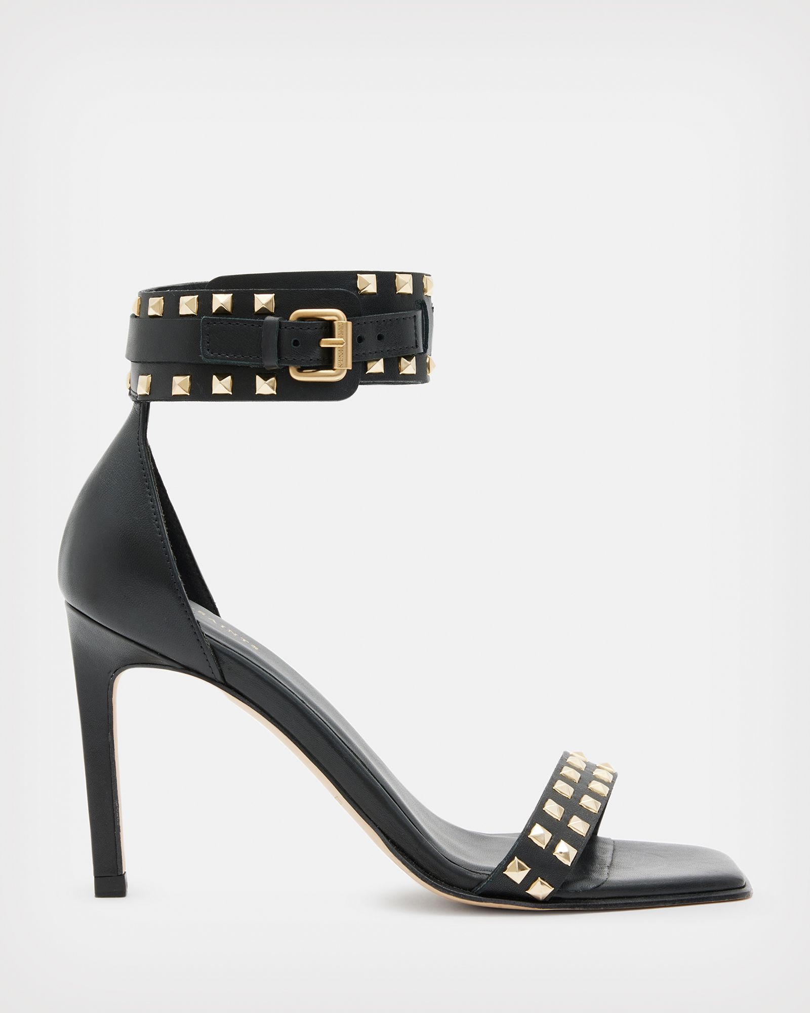 Alma Leather Pyramid Studded Sandal | AllSaints UK