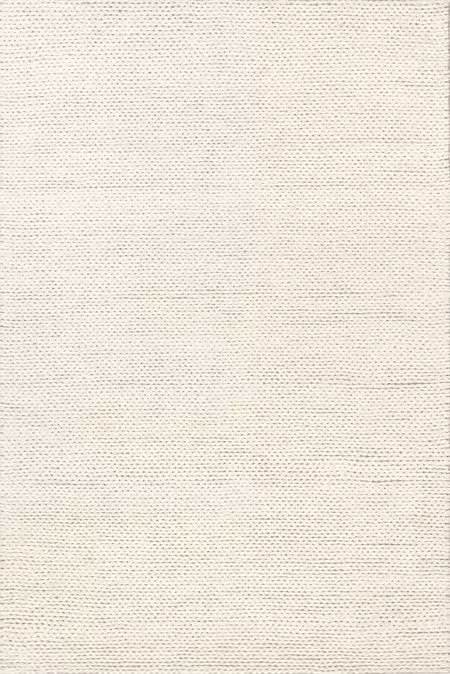 Off White Veronica Wool Braided 9' x 12' Area Rug | Rugs USA