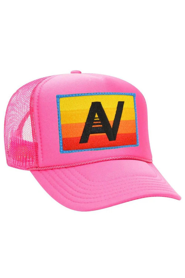LOGO RAINBOW VINTAGE TRUCKER HAT | Aviator Nation