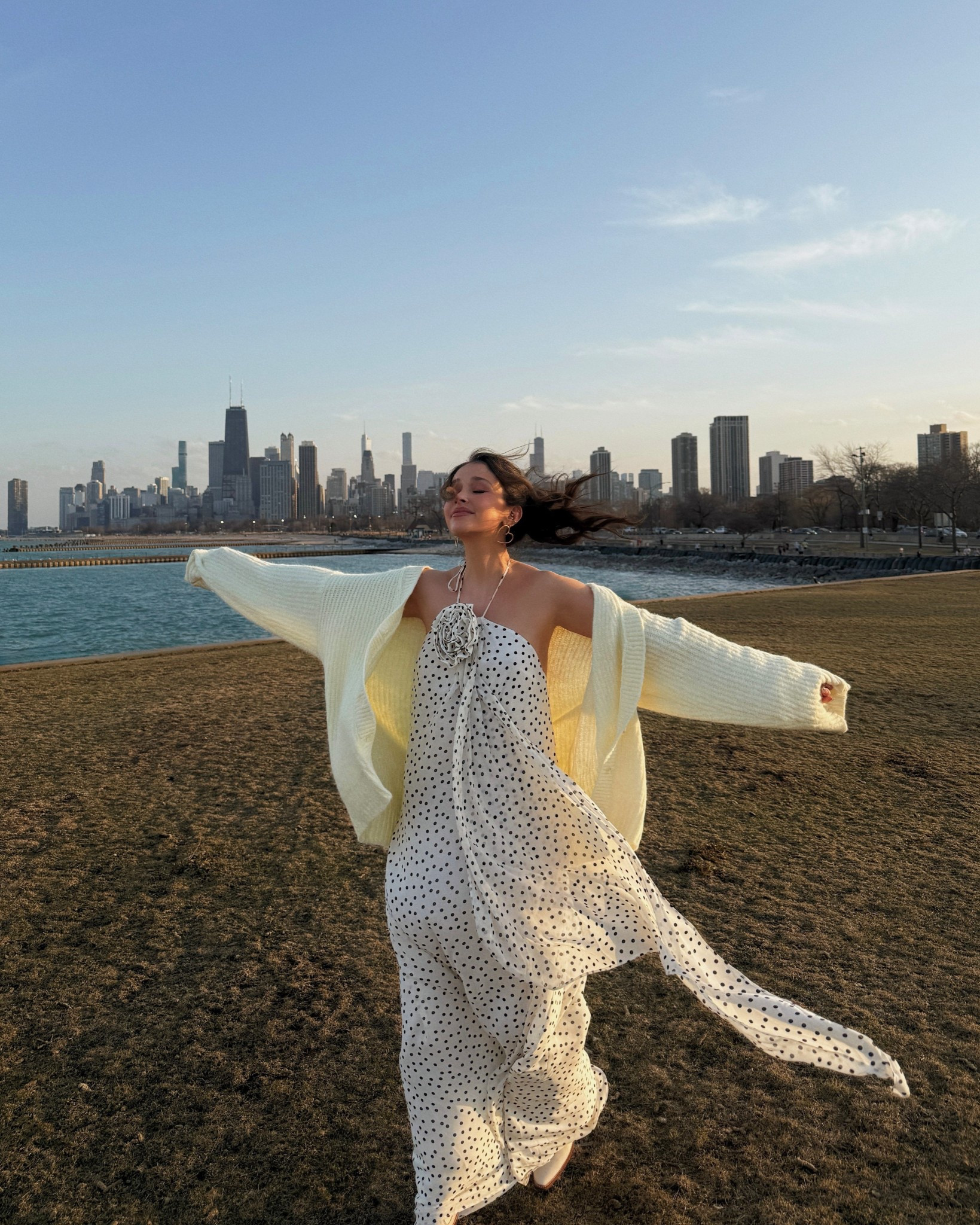 spring dresses, polka dot maxi dress from revolve, butter yellow oversized cardigan 

#LTKSeasonal #LTKFestival #LTKStyleTip