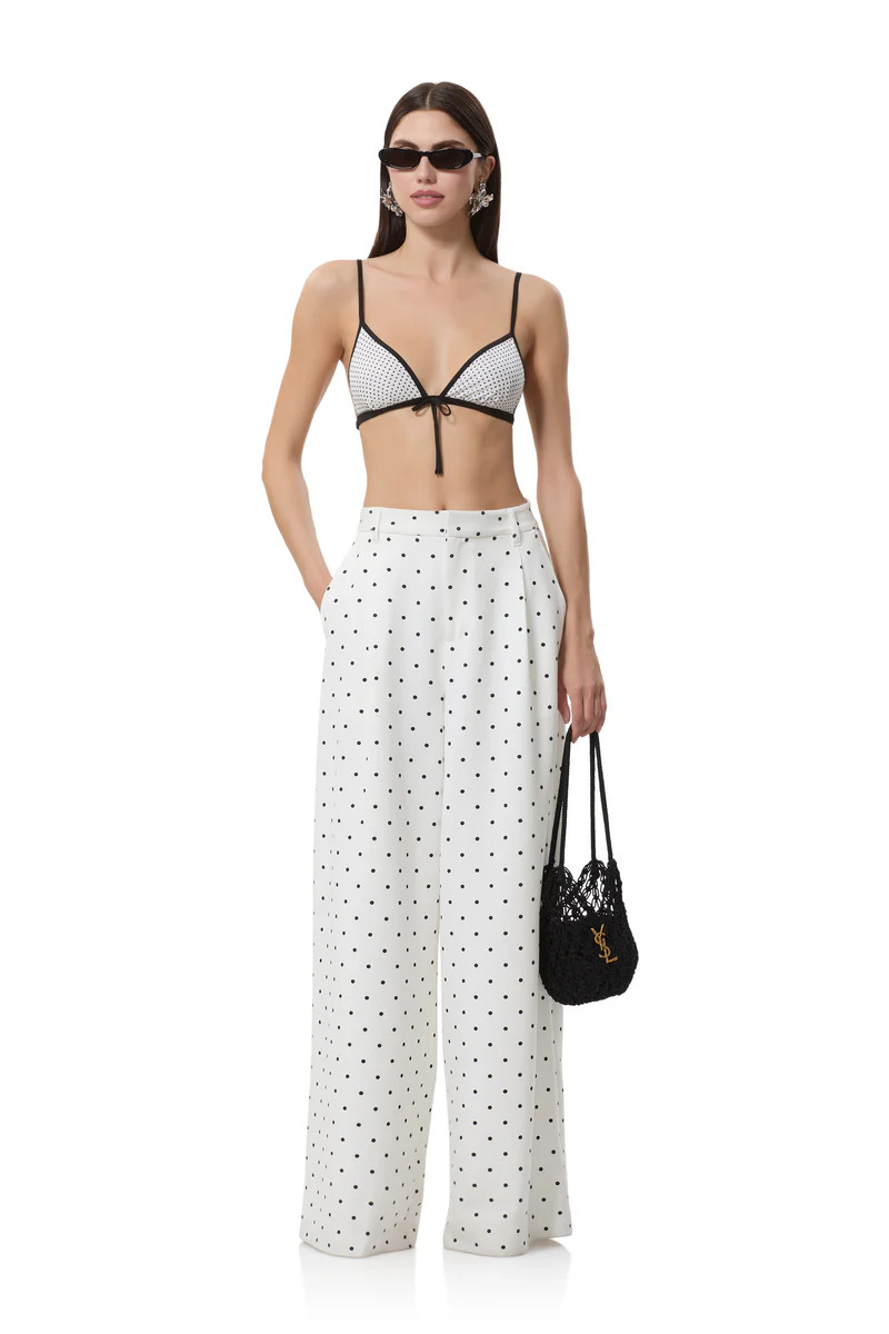 Jade Bra Top - Blanc Pin Dot | ShopAFRM