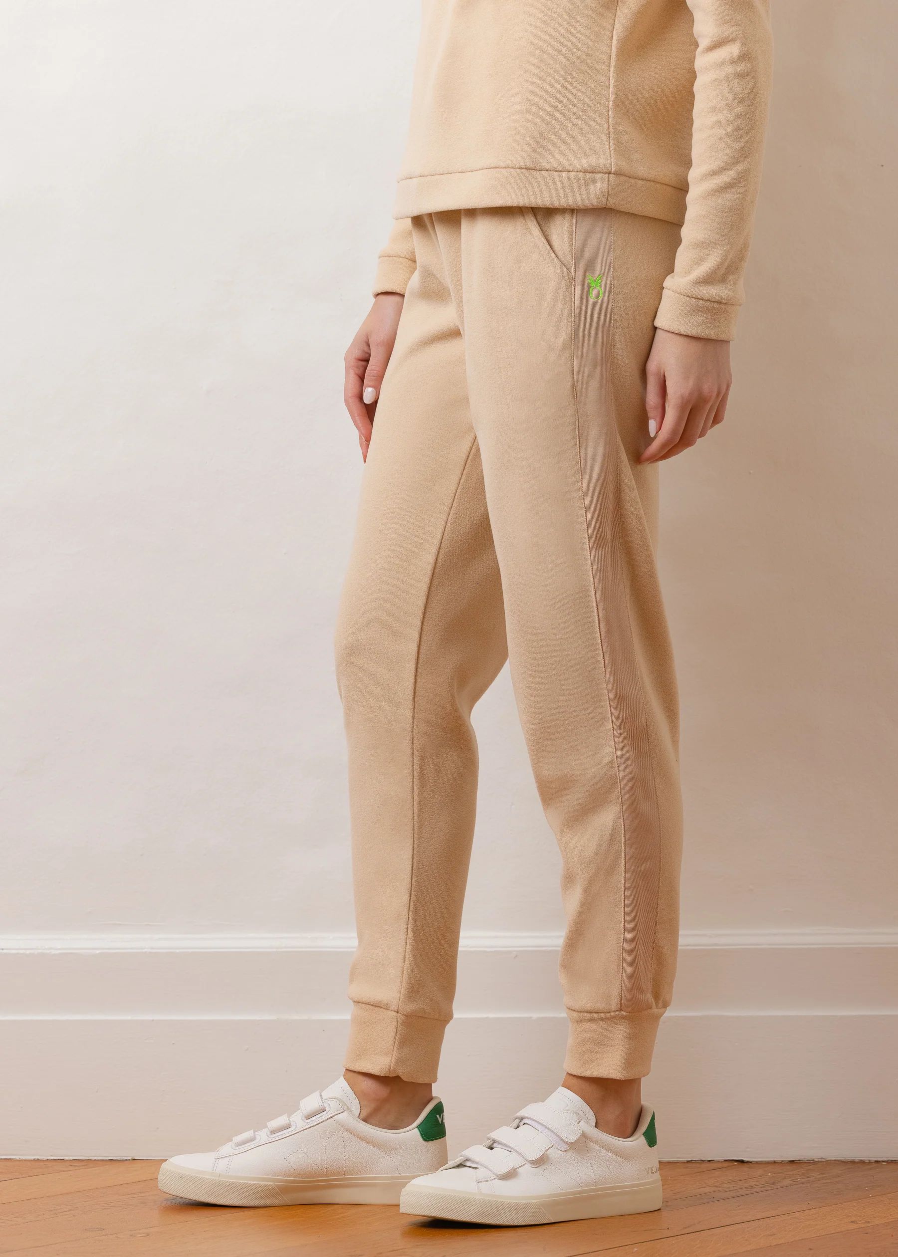 Jay Joggers in Terry Fleece (Natural Blush) | Dudley Stephens