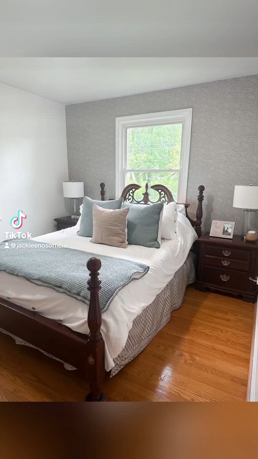 Guest room makeover part 1 #purewhite #wayday #wallppaper 

#LTKHome #LTKOver40 #LTKVideo