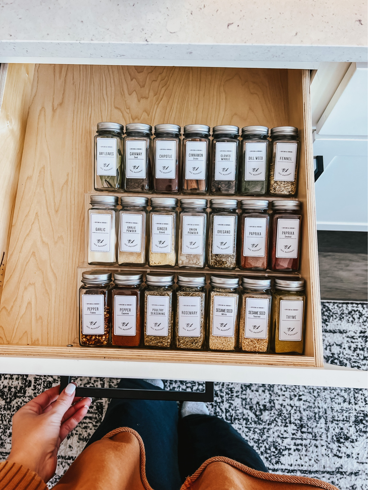 Amazon spice drawer organization! 

#LTKSaleAlert #LTKFindsUnder50 #LTKHome