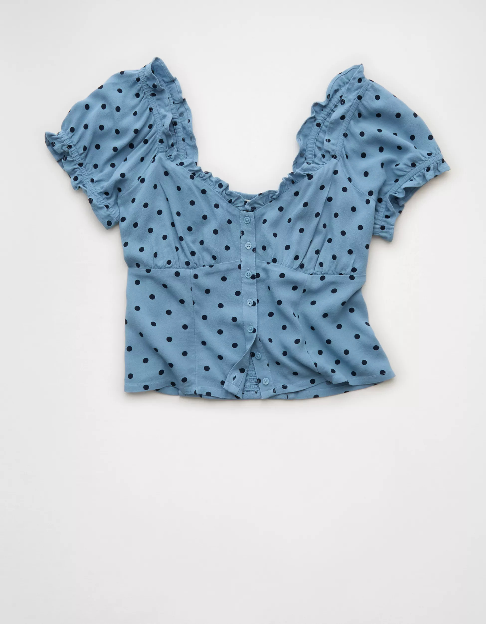 AE Short-Sleeve Corset Top | American Eagle Outfitters (US & CA)