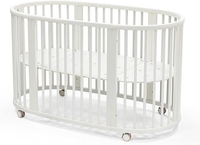 Stokke Sleepi Bed, White - Oval Crib Suitable for Ages 0-5 Years Old - Adjustable, Stylish & Flex... | Amazon (US)