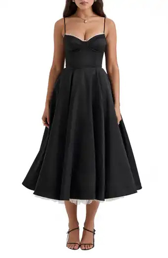 HOUSE OF CB Samaria Corset Fit & Flare Dress | Nordstrom | Nordstrom