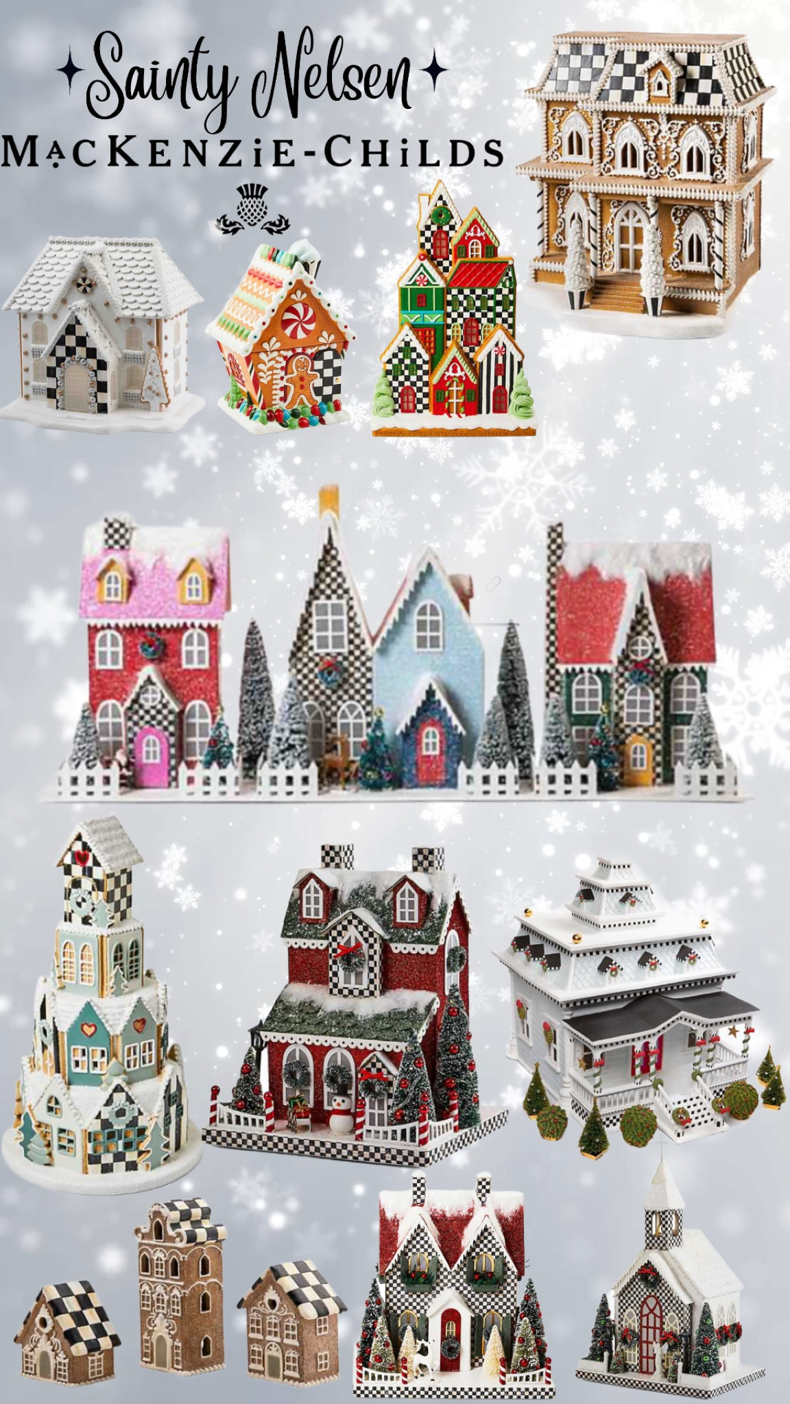 Mackenzie-Childs Christmas Houses & Villages for your mantel and more! I am beyond obsessed!!! 

#LTKHoliday #LTKSeasonal #LTKGiftGuide