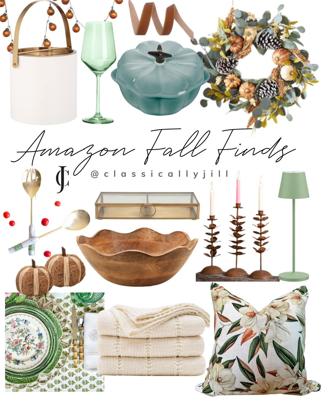 Jillien Harbor Magnolia Pillow Cover Winter Holiday Pillow Cover Christmas Pillow Southern Tradit... | Amazon (US)