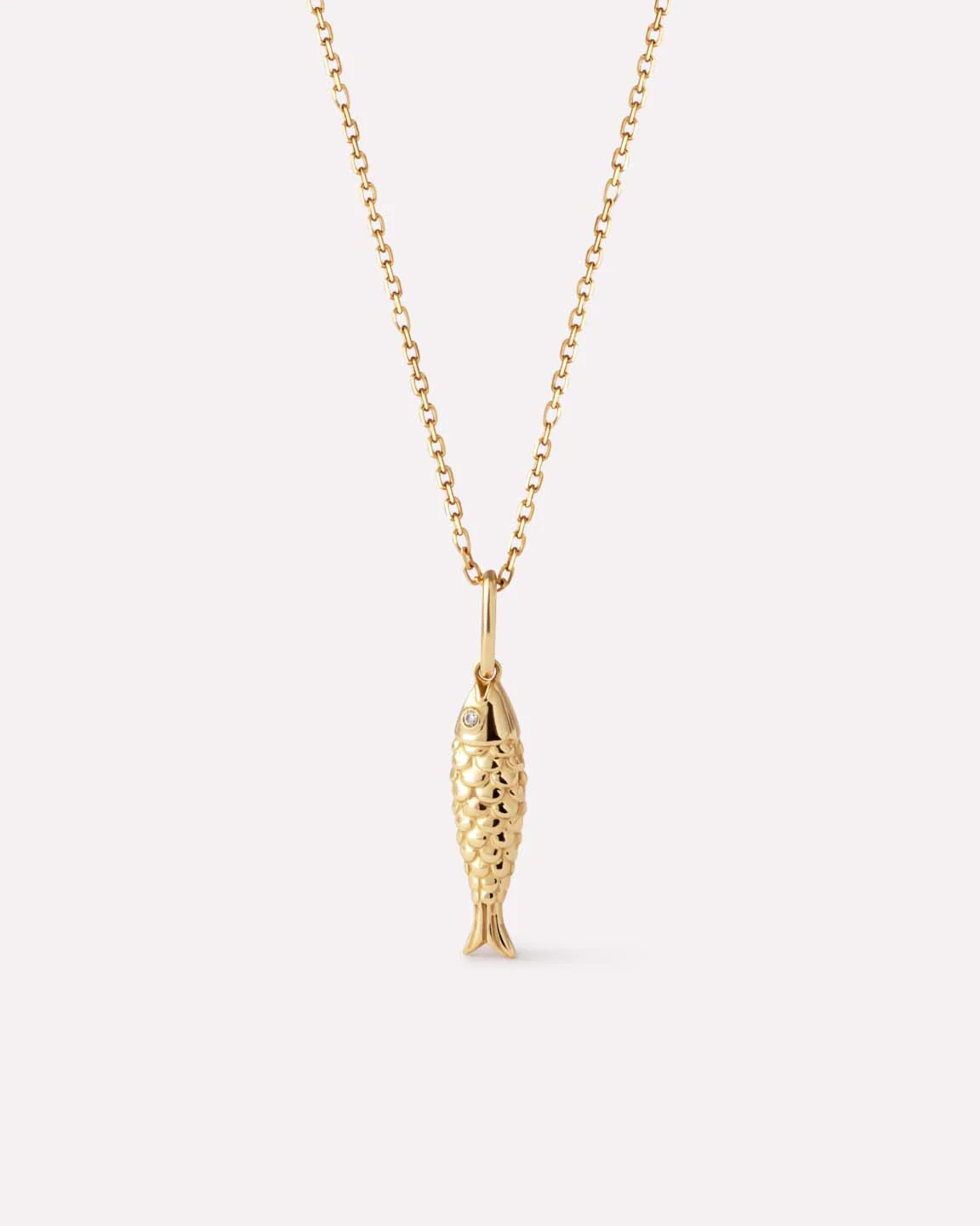 Solid Yellow Gold - Gold Fish Necklace | Ana Luisa Jewelry | Ana Luisa