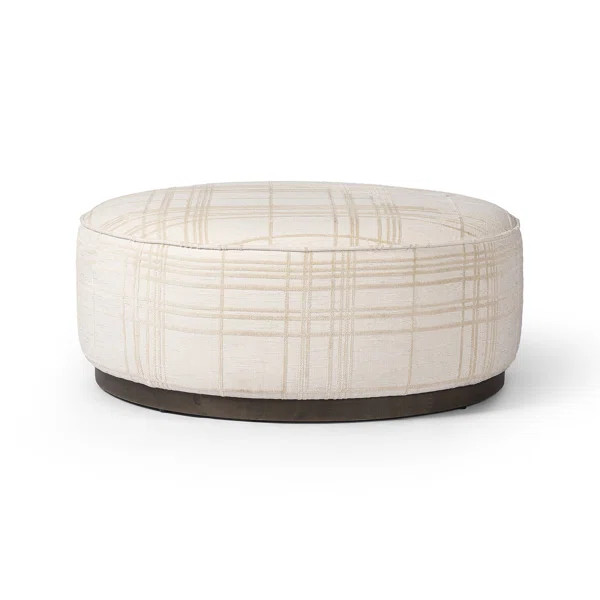 Sherry Keri 36" Wide Round Standard Ottoman | Wayfair North America